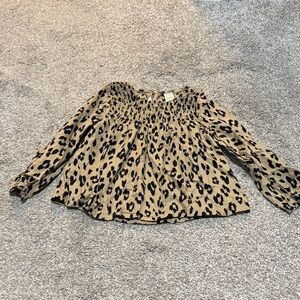 Leopard Print Blouse